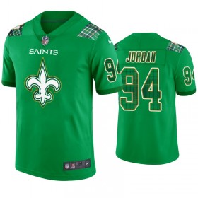 Maillot New Orleans Saints Cameron 94 Jordan Kelly Vert St. Patricks Day - Homme